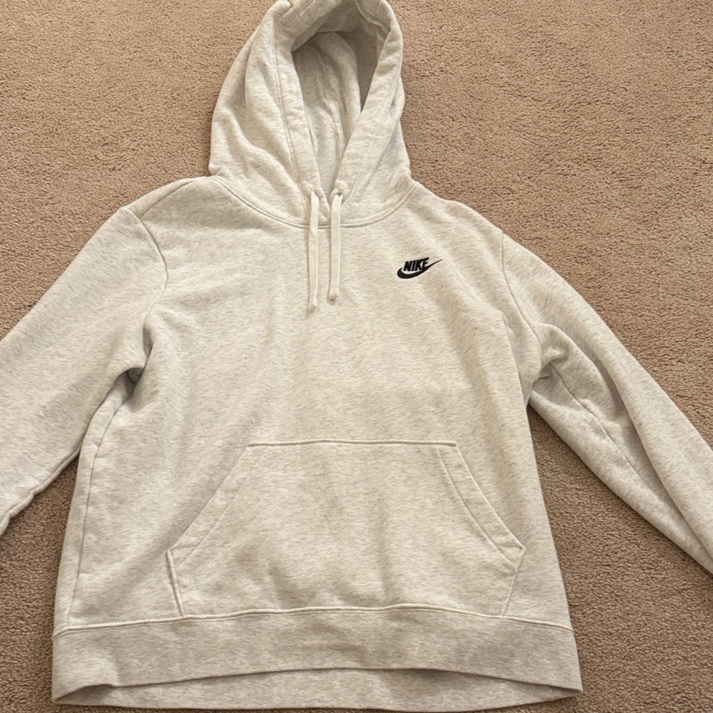 Nike Light Gray Pullover Hoodie